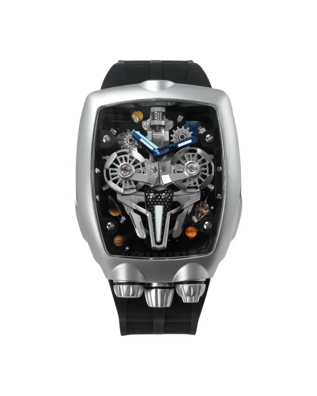 Bugatti 16-Cylinder Engine Skeleton Mechanical Watch for Men