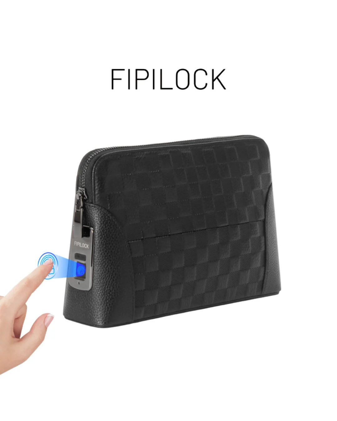🔐 SmartLock™ Fingerprint Leather Clutch Wallet